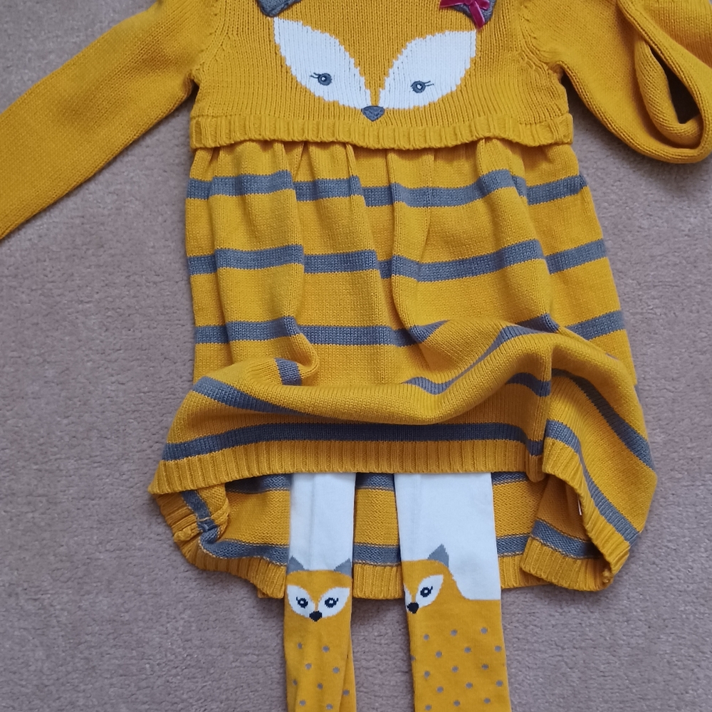 Nula Baby 3T Baby Girl Sweater Dress and Matching Legging Set, NWT